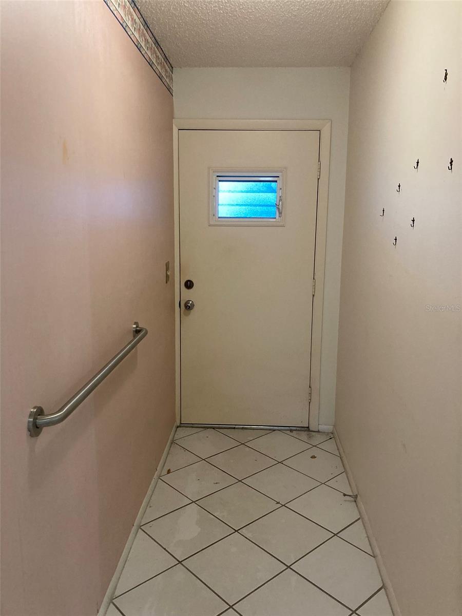 Looking back to the front door