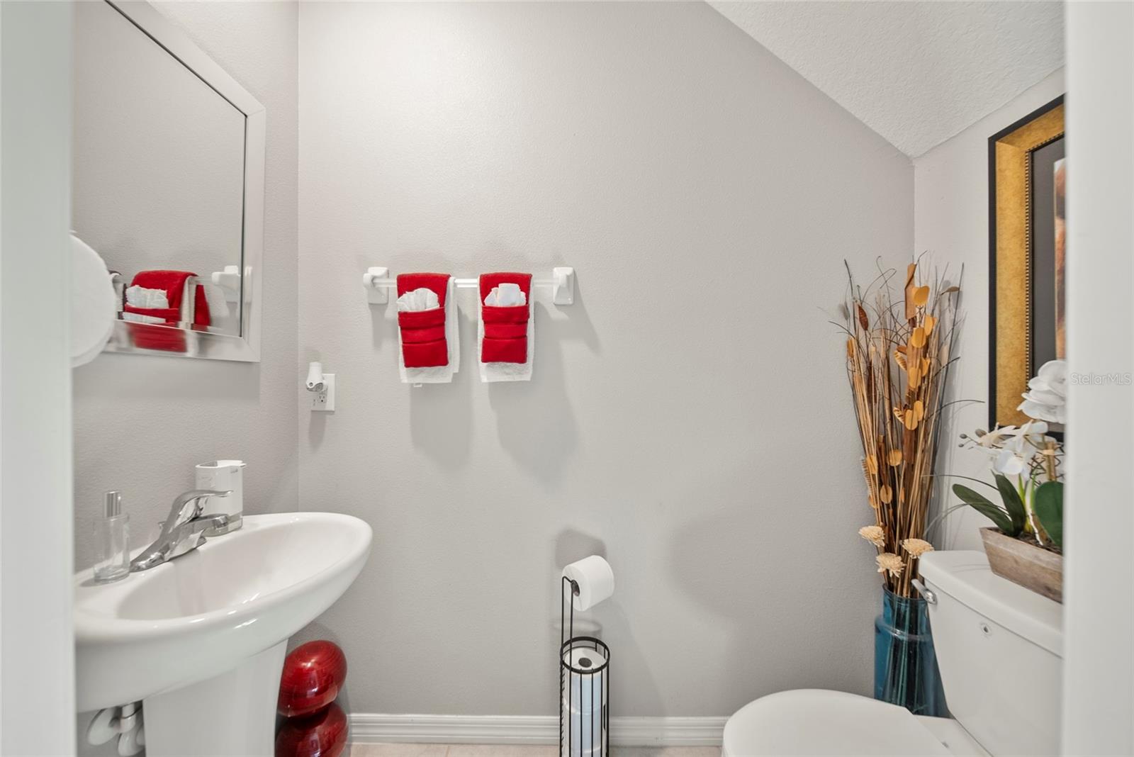 Foyer with half bath