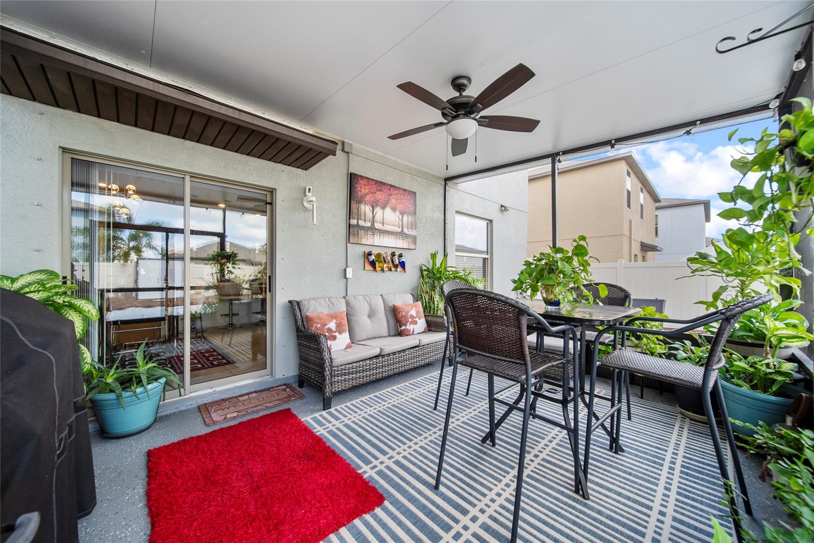 Screened patio
