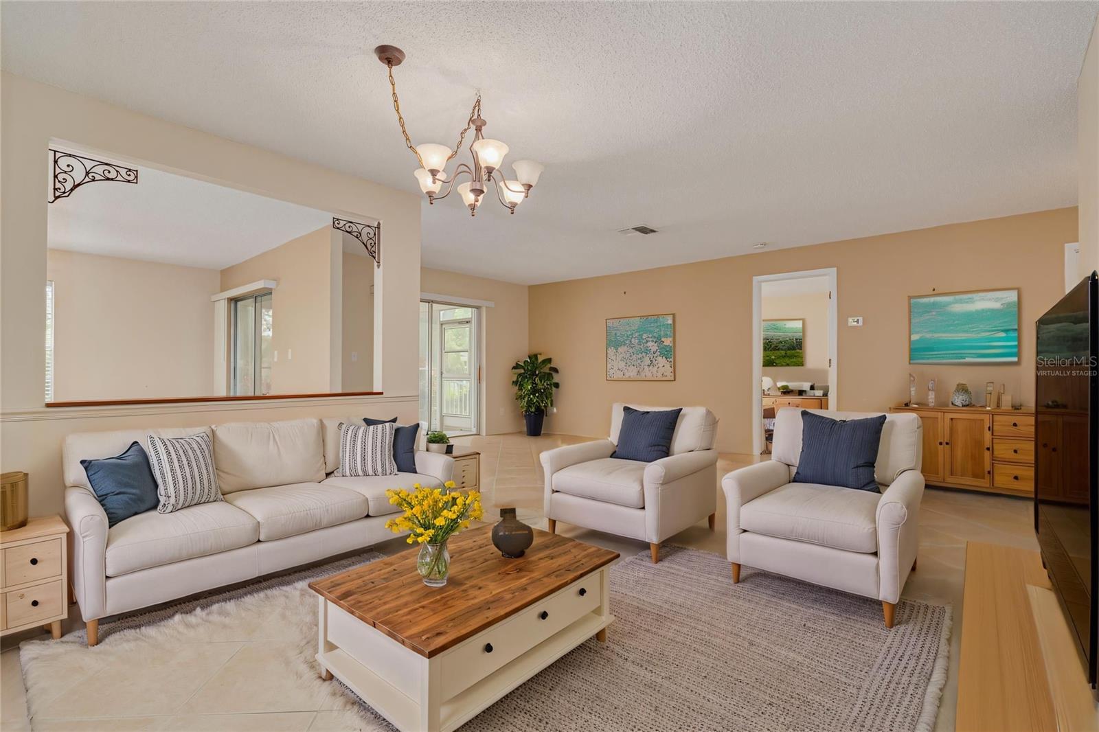 Virtually Staged Living Room