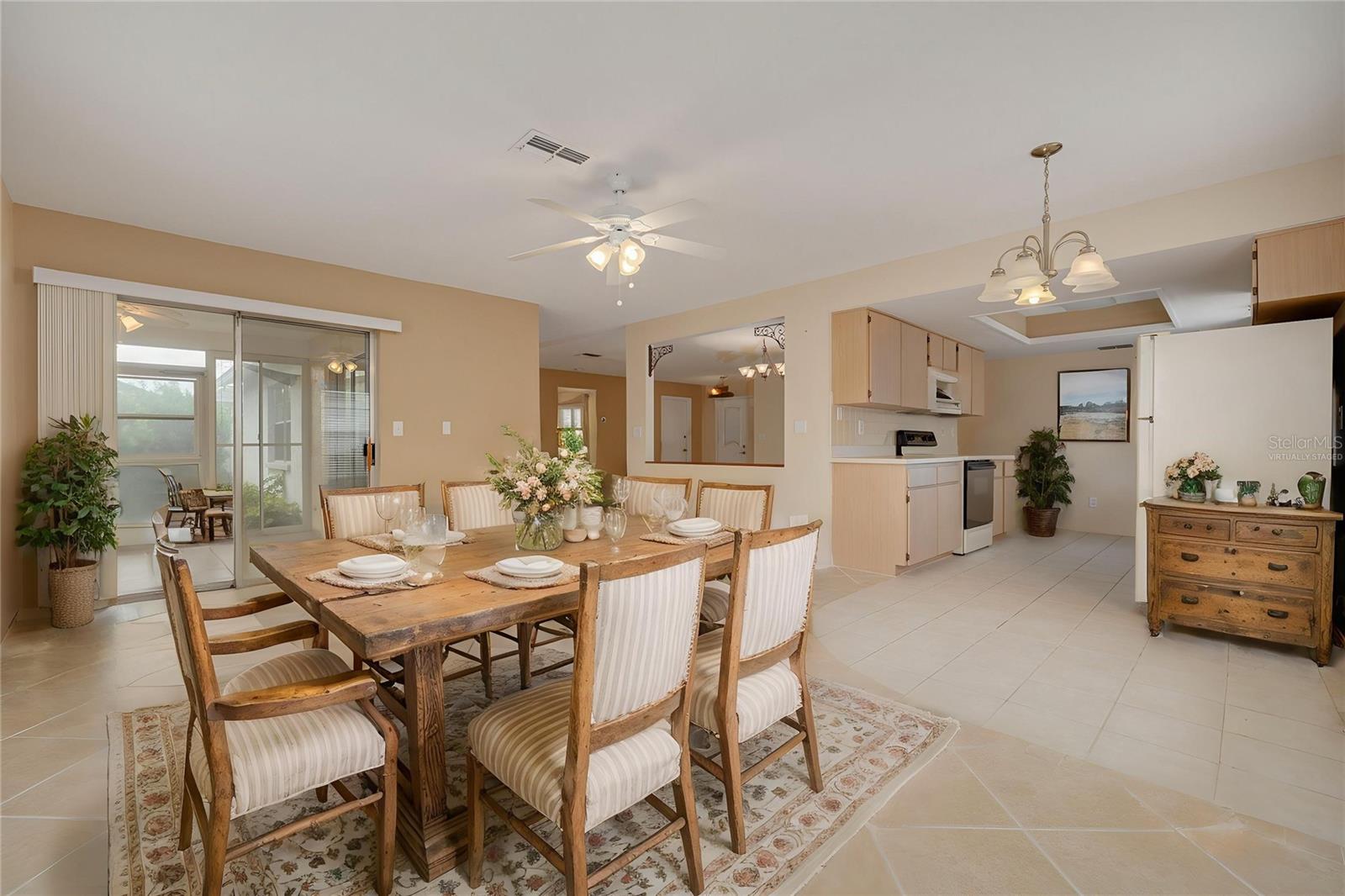 Virtually Staged Dining Room
