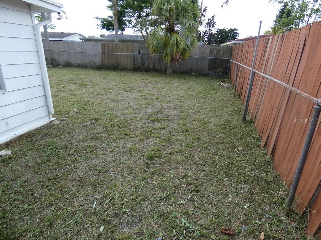 Fenced Back Yard, No Power Lines:)