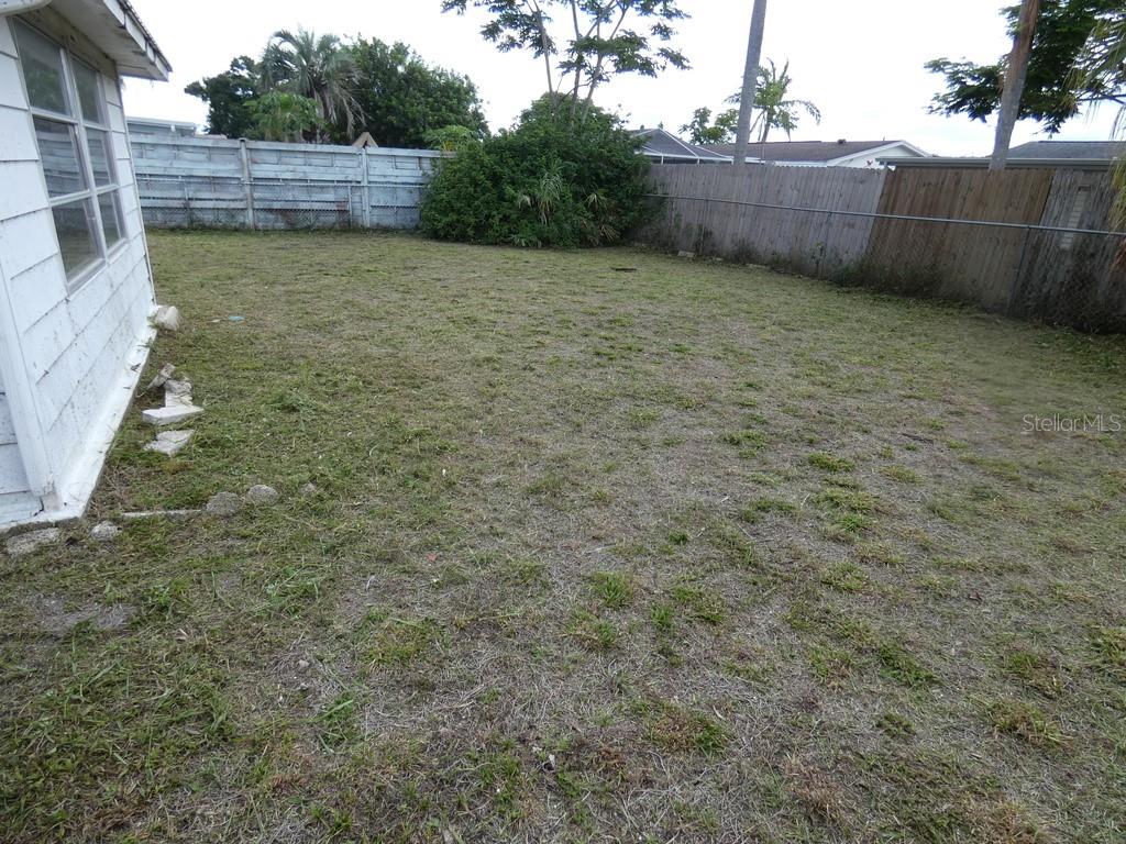 Fenced Back Yard, No Power Lines:)
