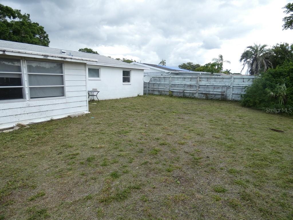 Fenced Back Yard, No Power Lines:)