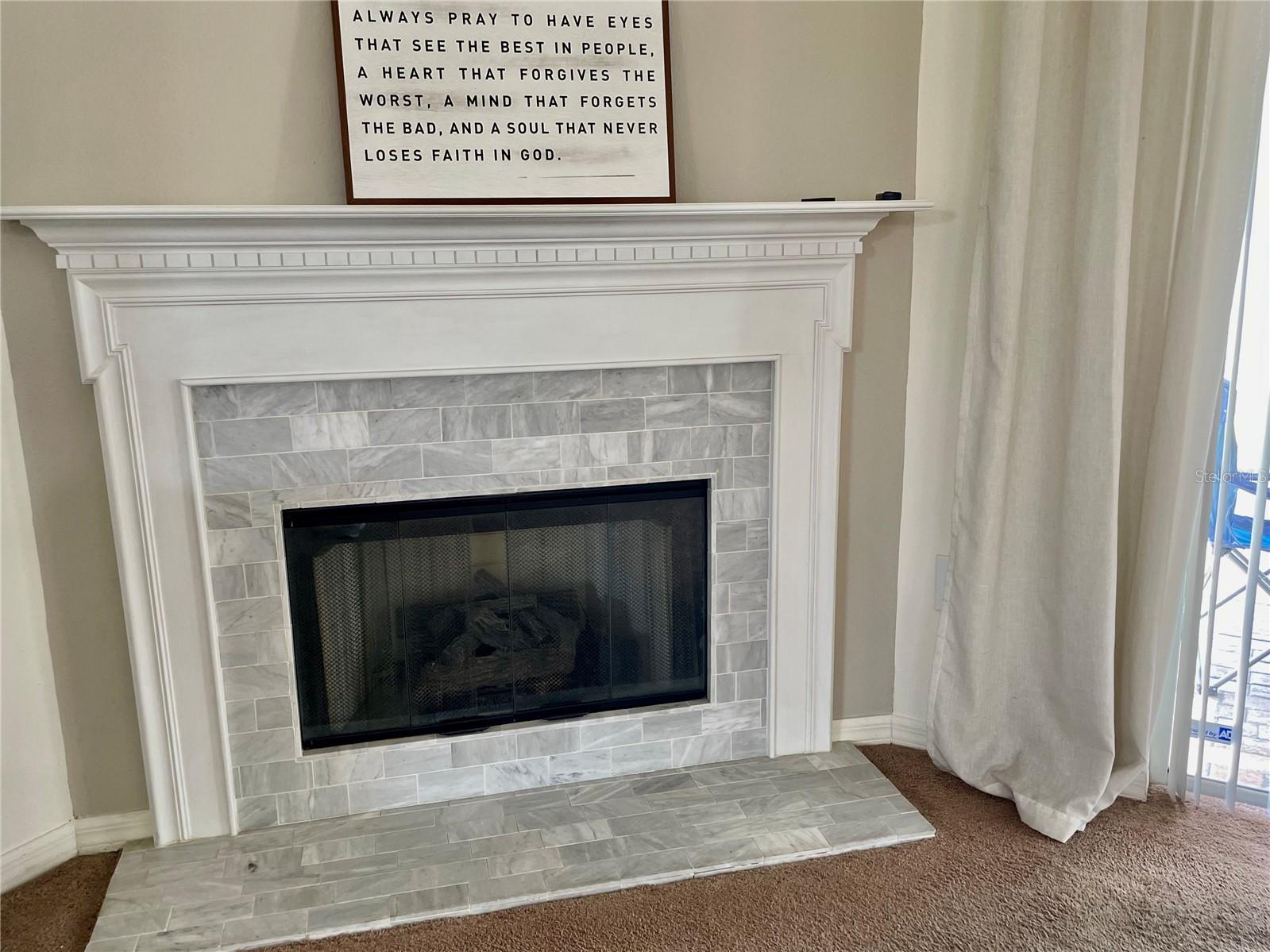 Fireplace in Living room