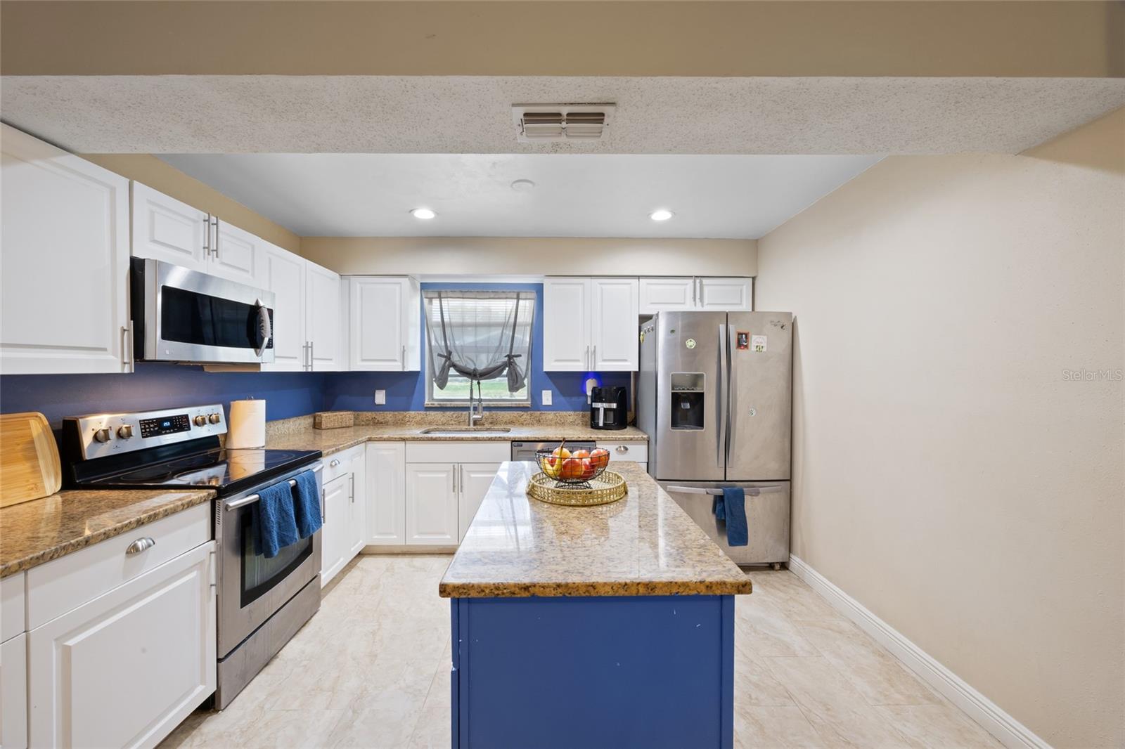 Sellers created a cute coffee bar & storage area