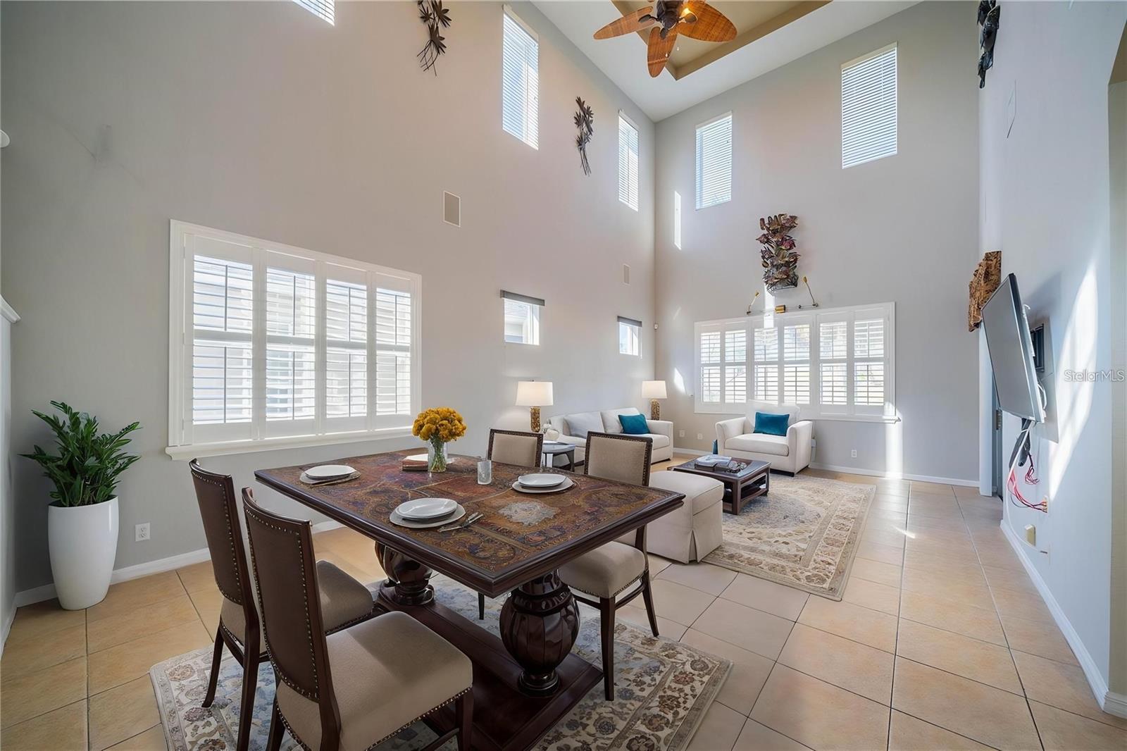 Living/dining combo with entrance to lanai
