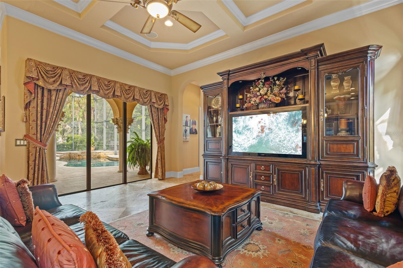 Family room/kitchen area.