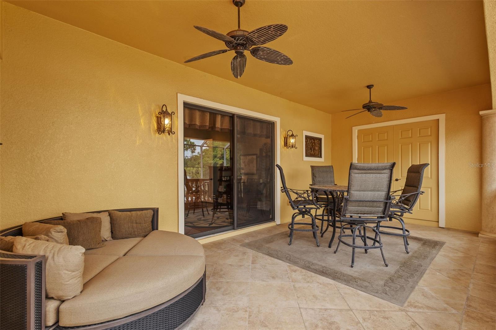 Upstairs balcony.