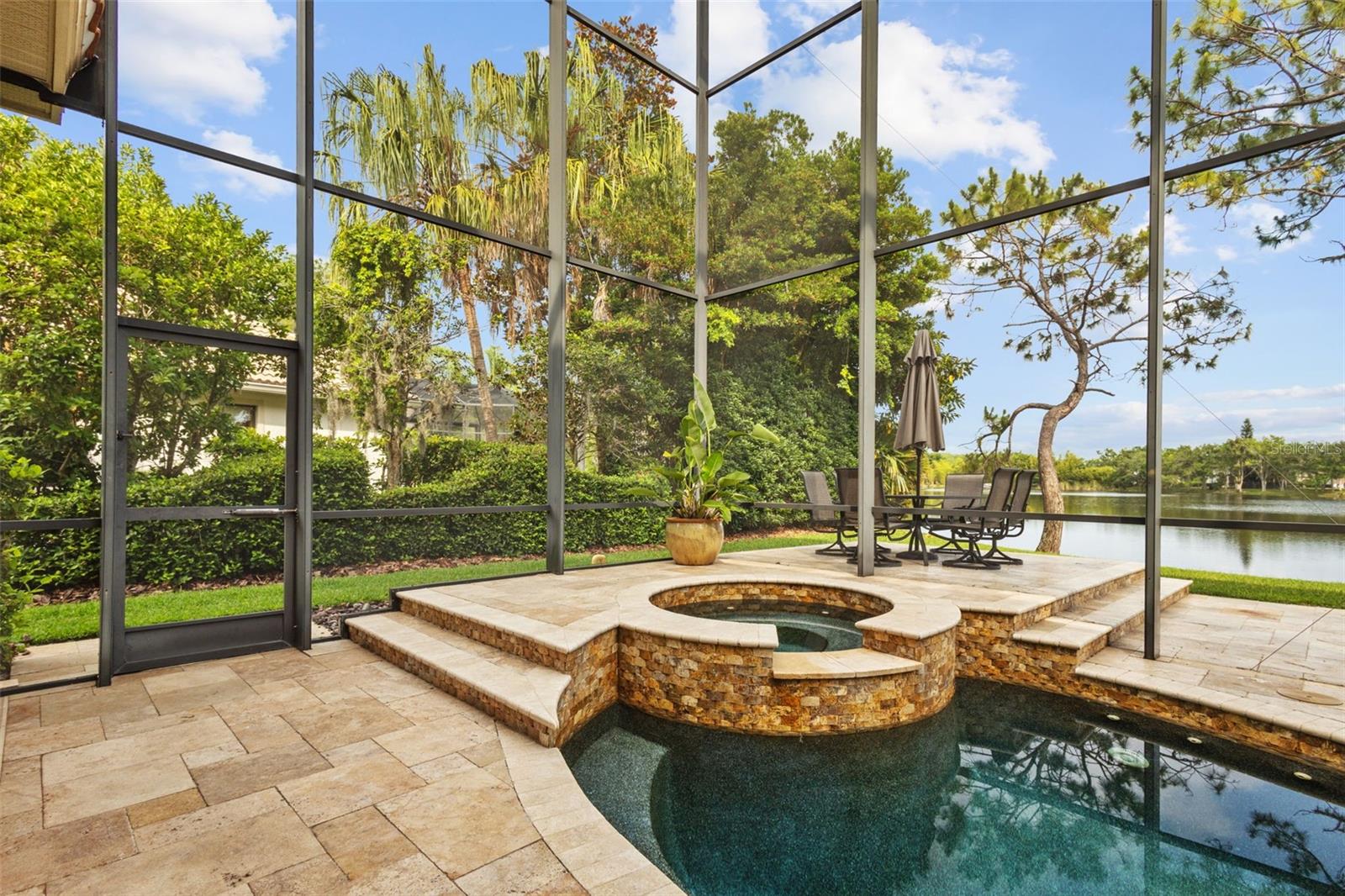 Pool and spa area.
