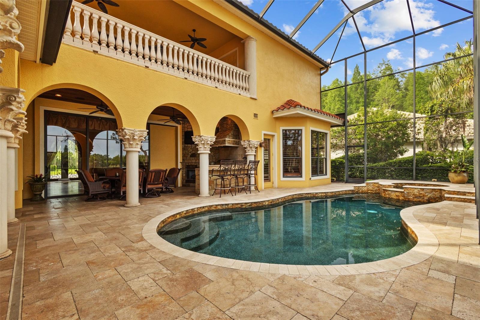 Pool and spa area.