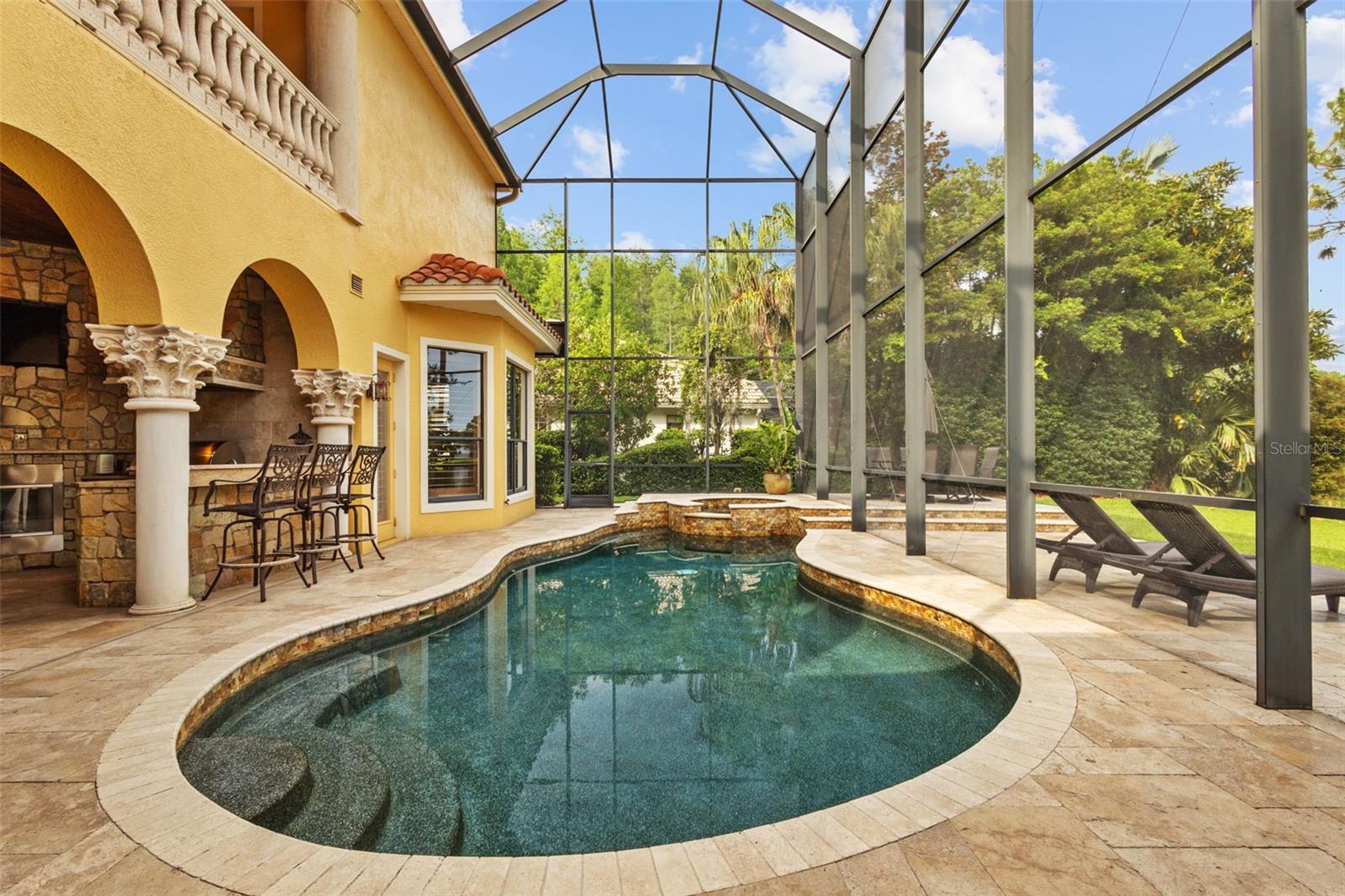 Pool and spa area.