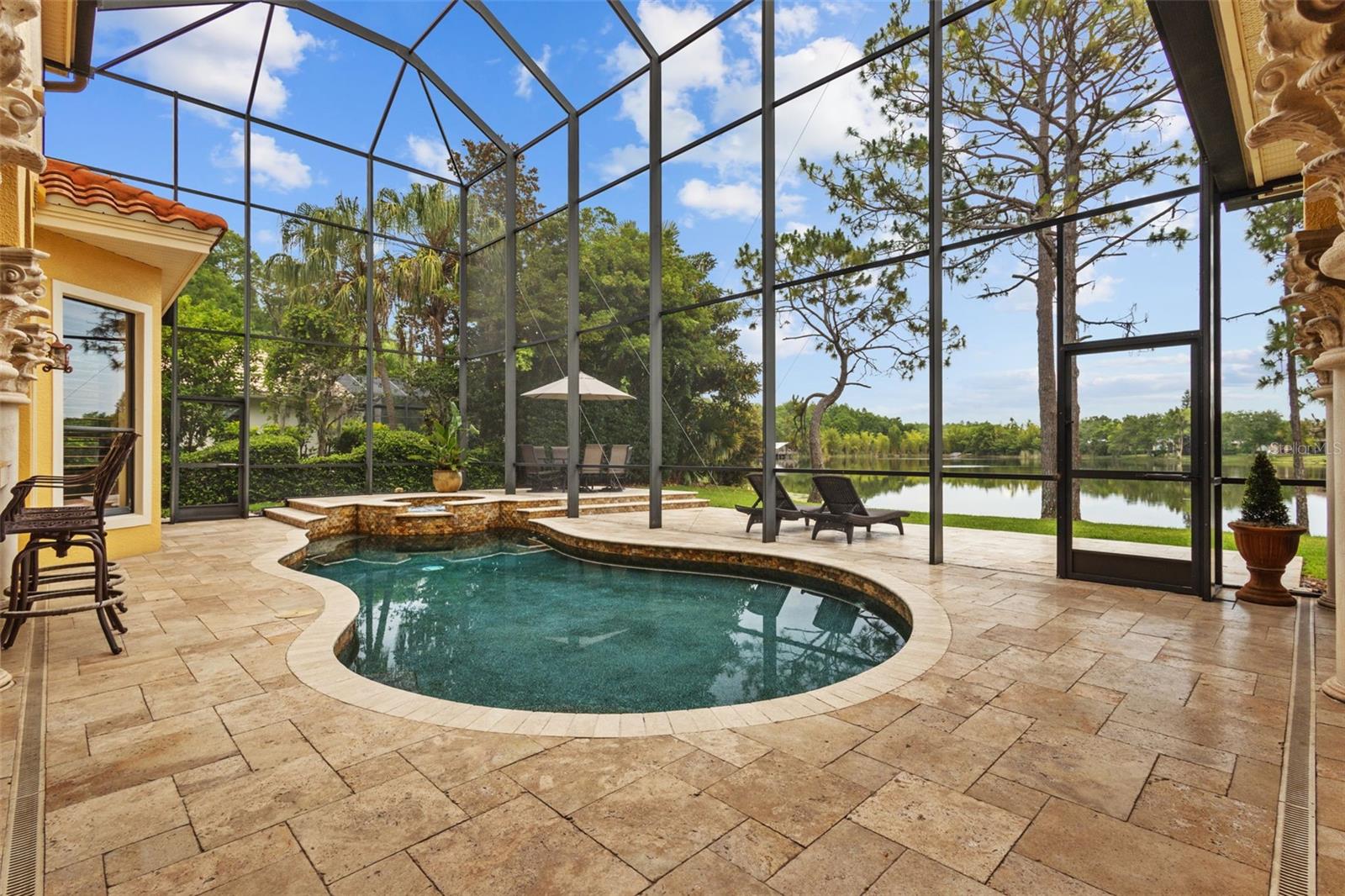 Pool and spa area.