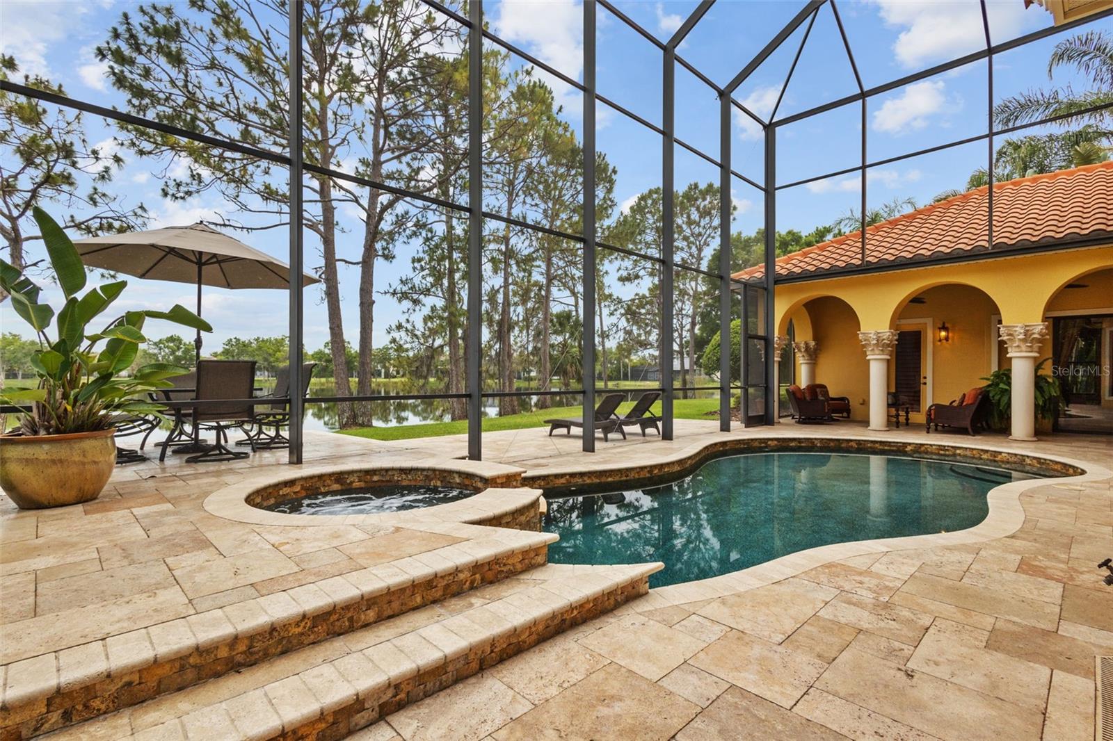 Pool and spa area.
