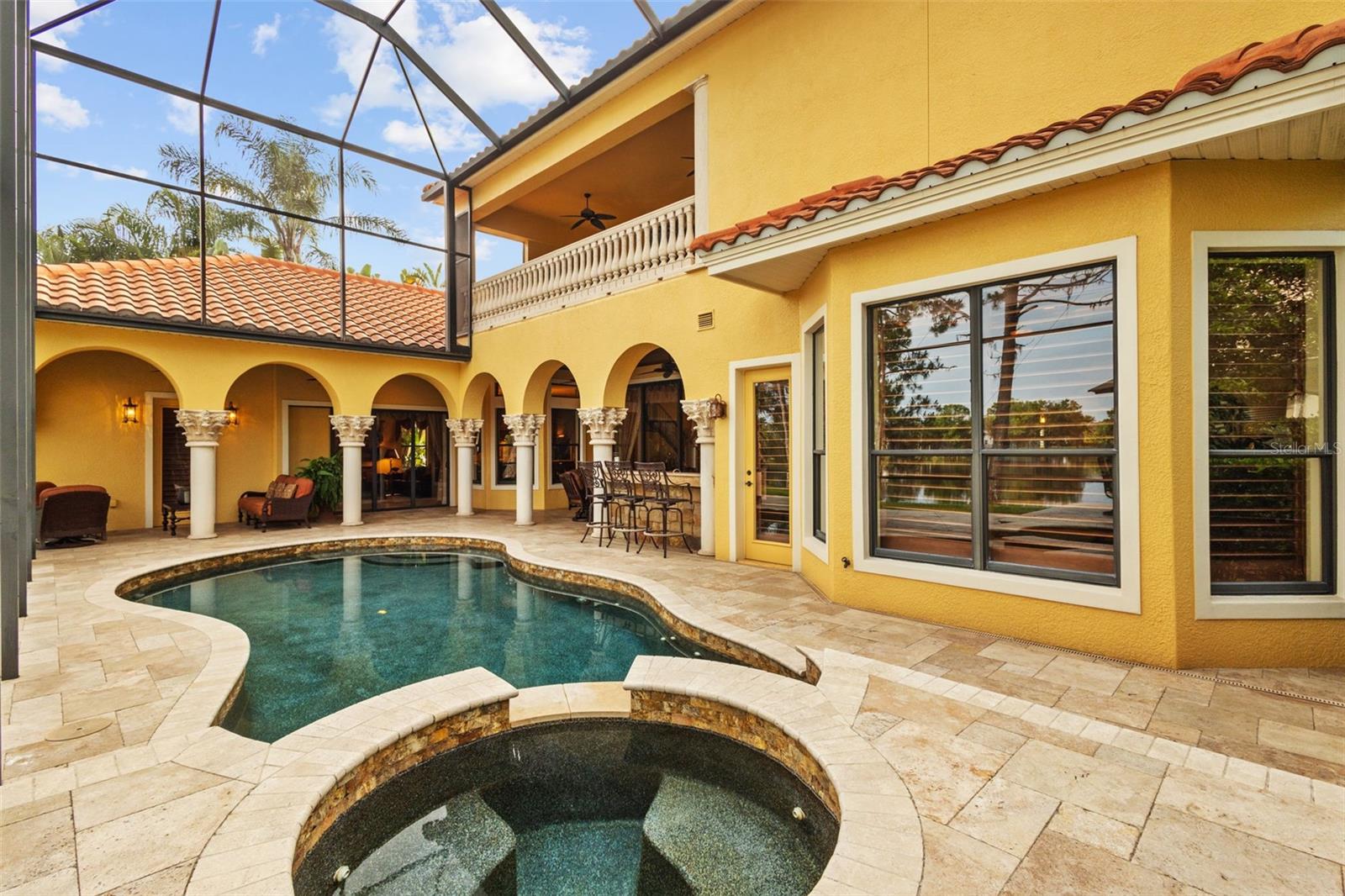Pool and spa area.