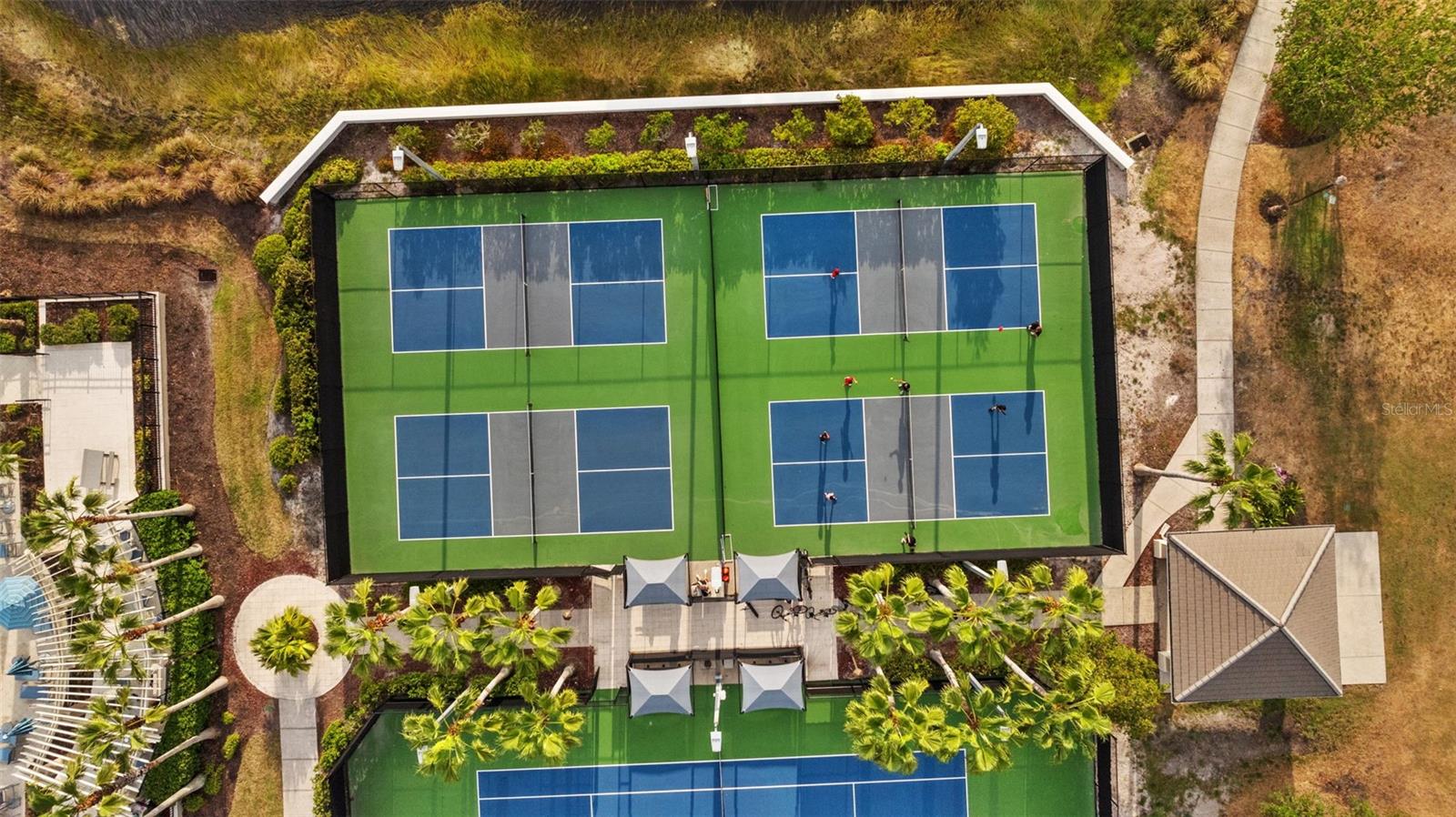 Pickleball courts.