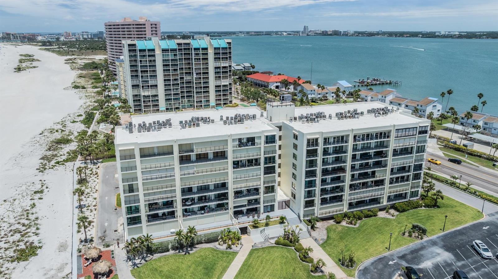 Aerial view of the Gulf Front Building