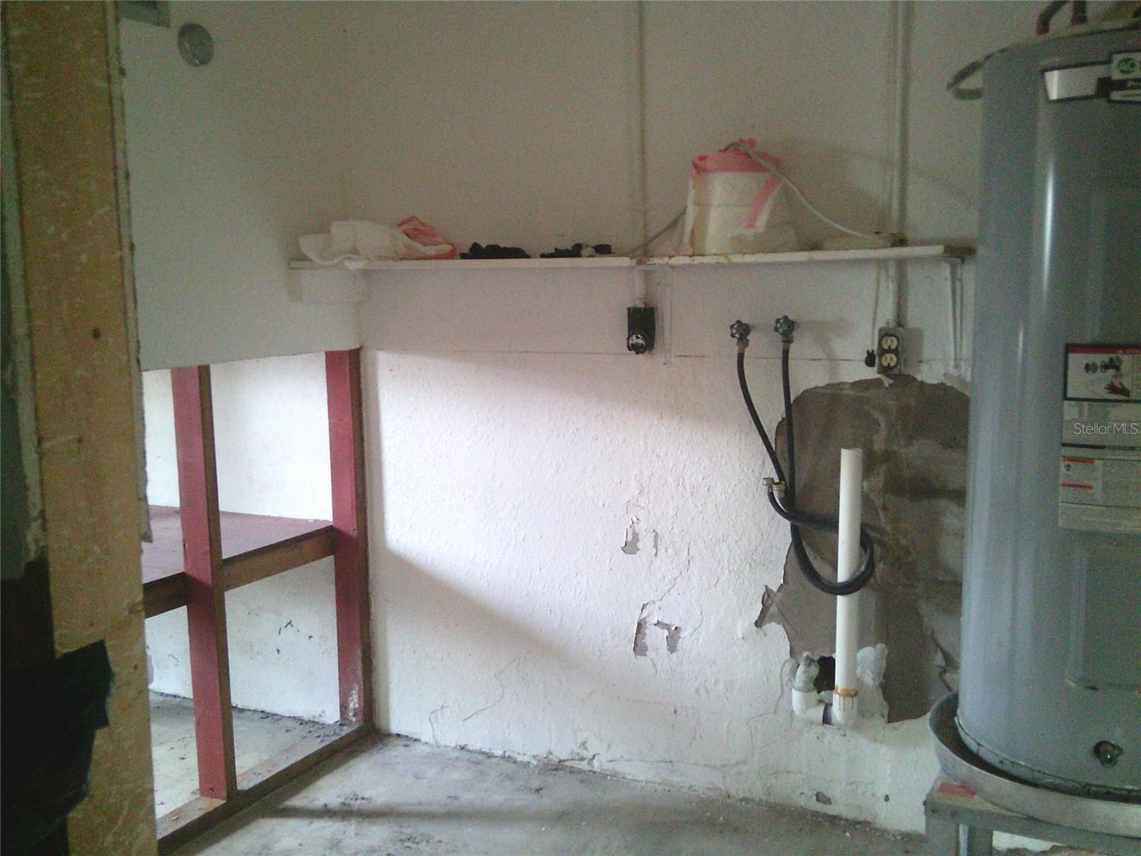 Indoor laundry room
