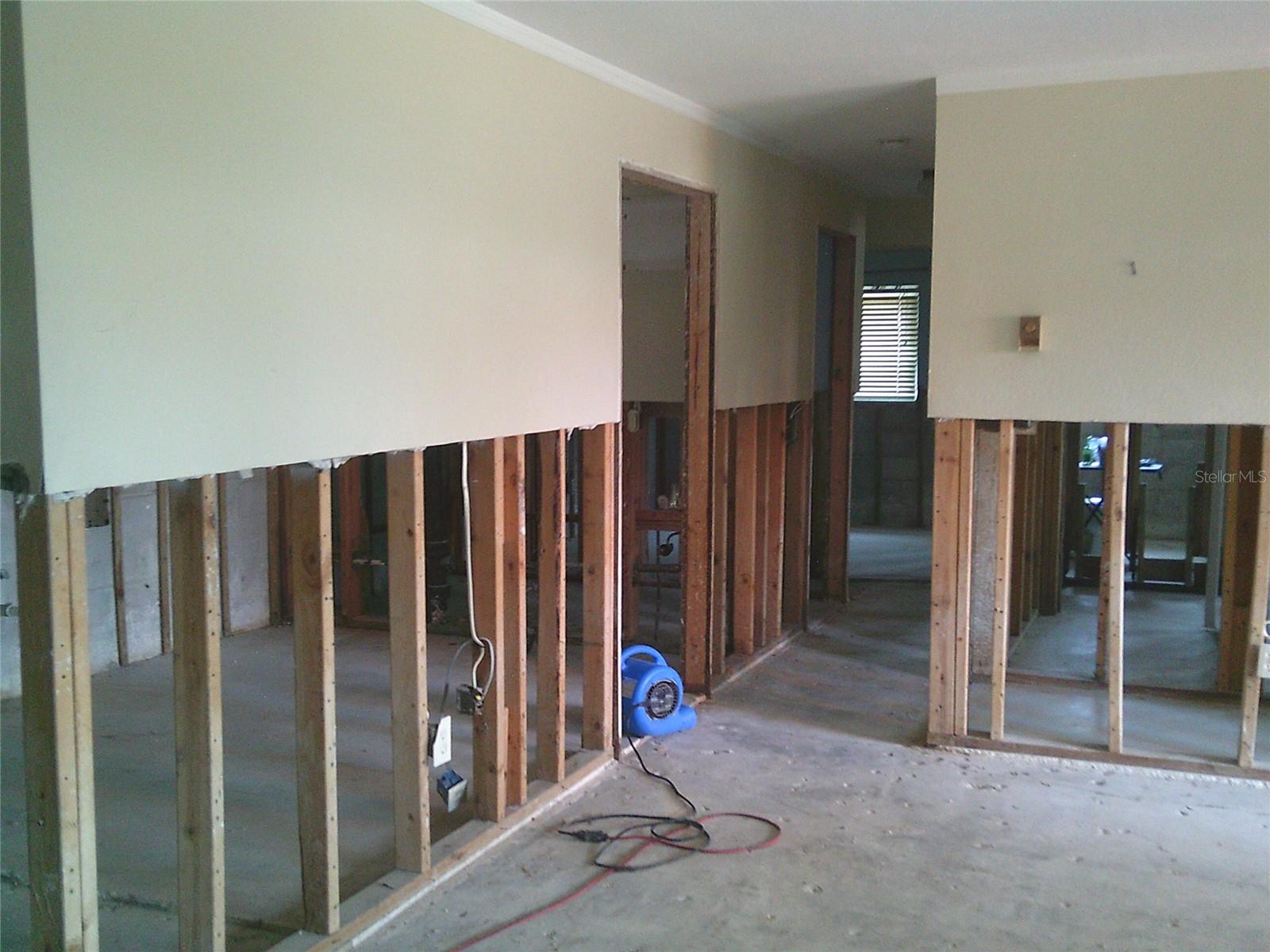 Living room looking into hallway