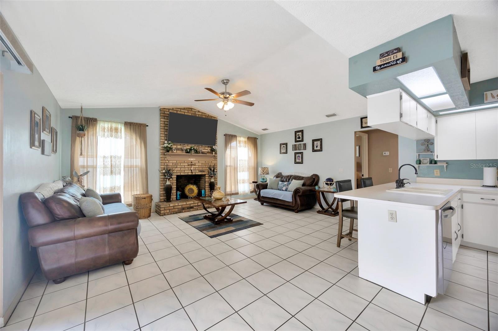 Kitchen Overlooking Family room