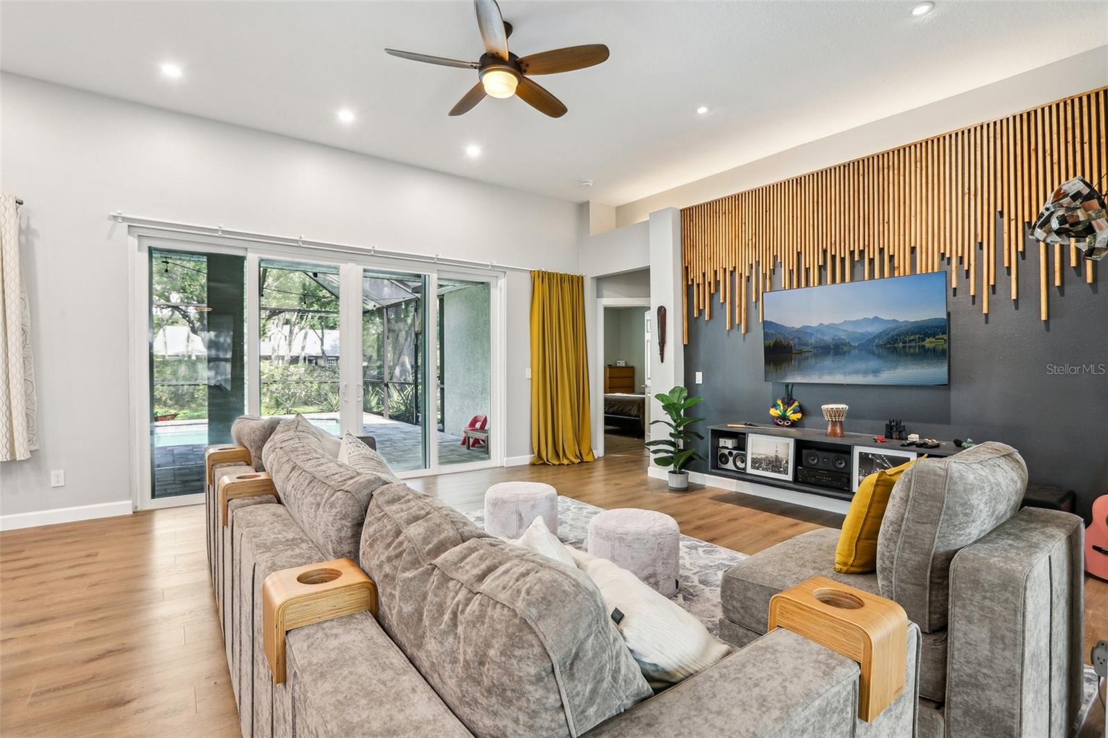 Family Room Pool View