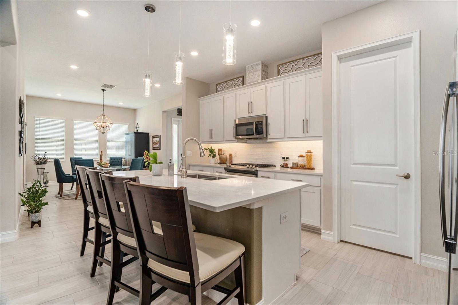 side view of kitchen