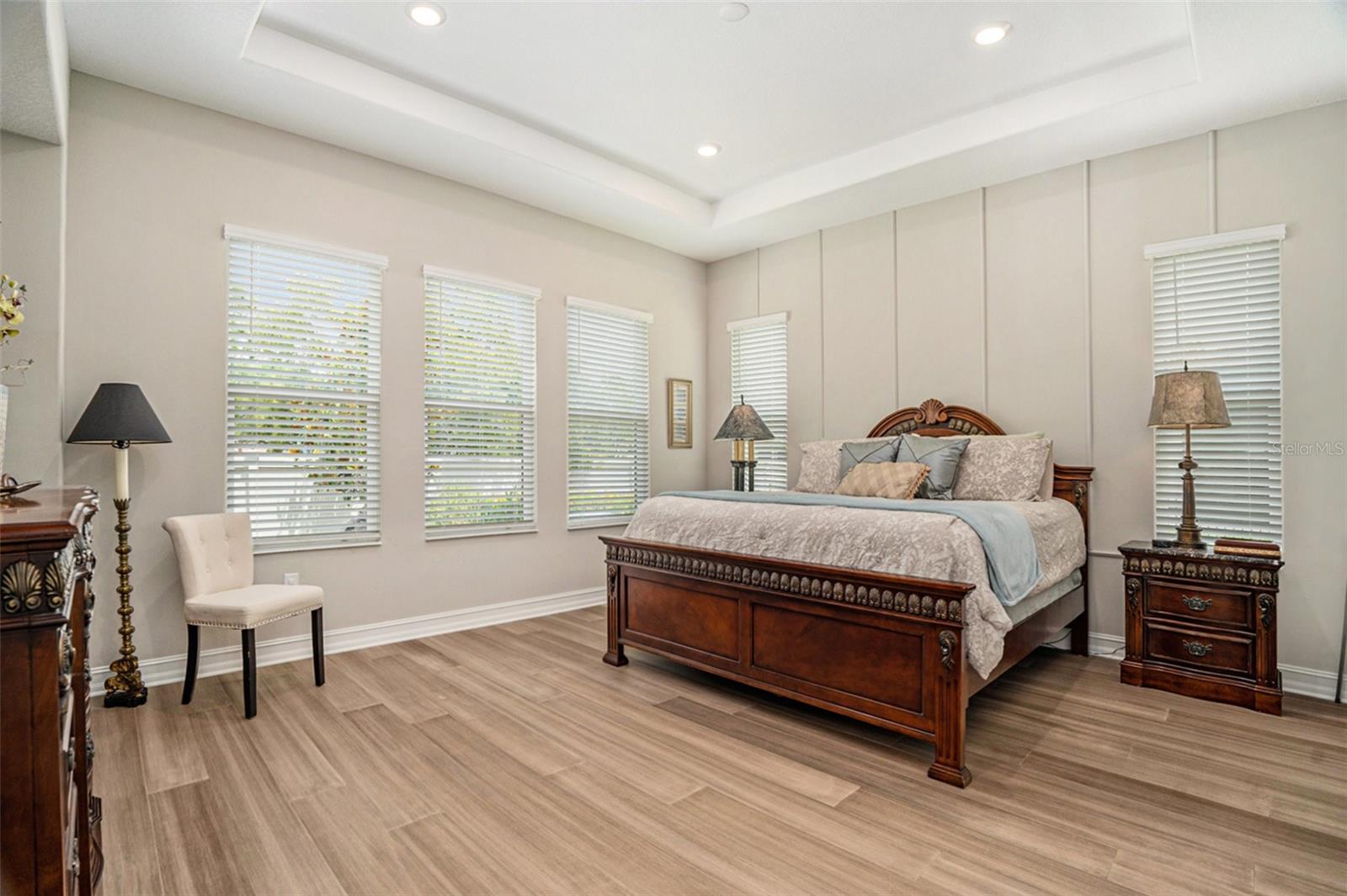 Primary Bedroom with Bamboo  Wood floors