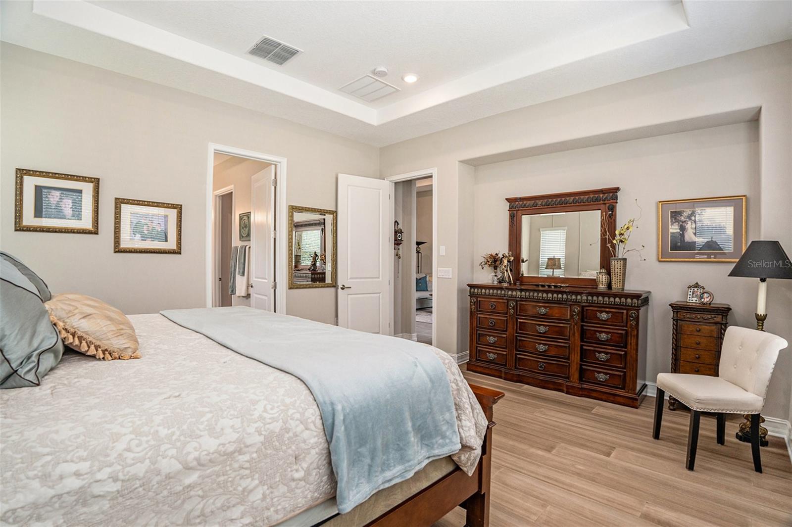 Primary bedroom with Bamboo Wood floors