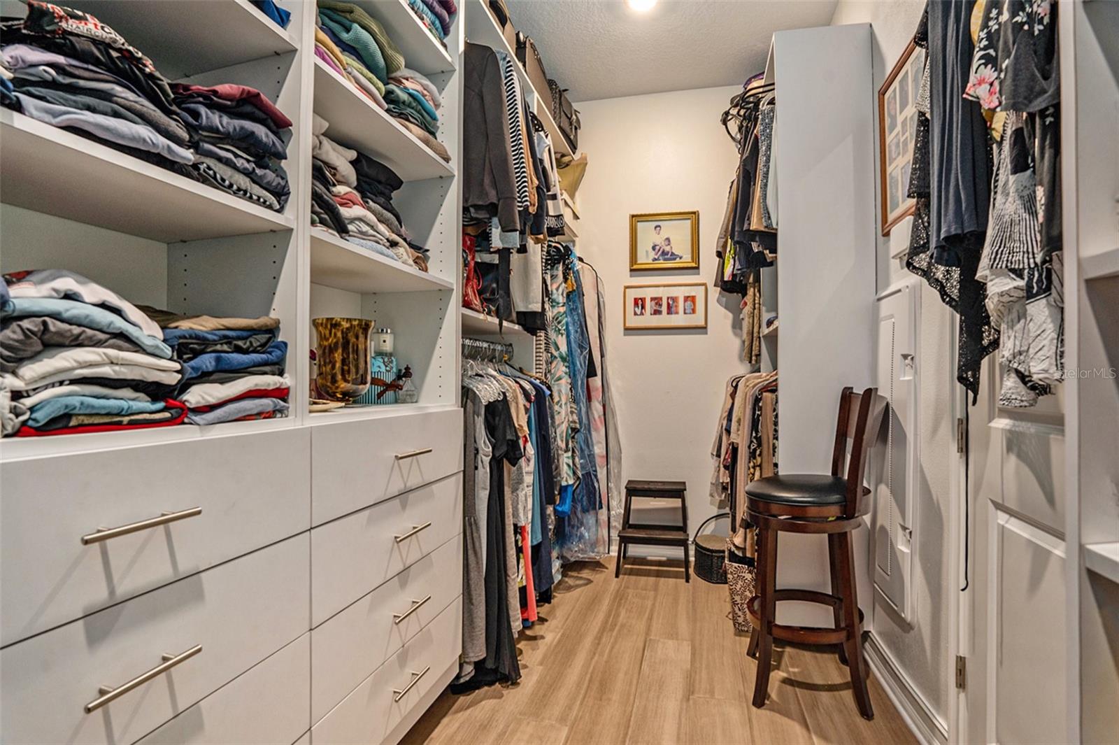 Primary closet with built-ins