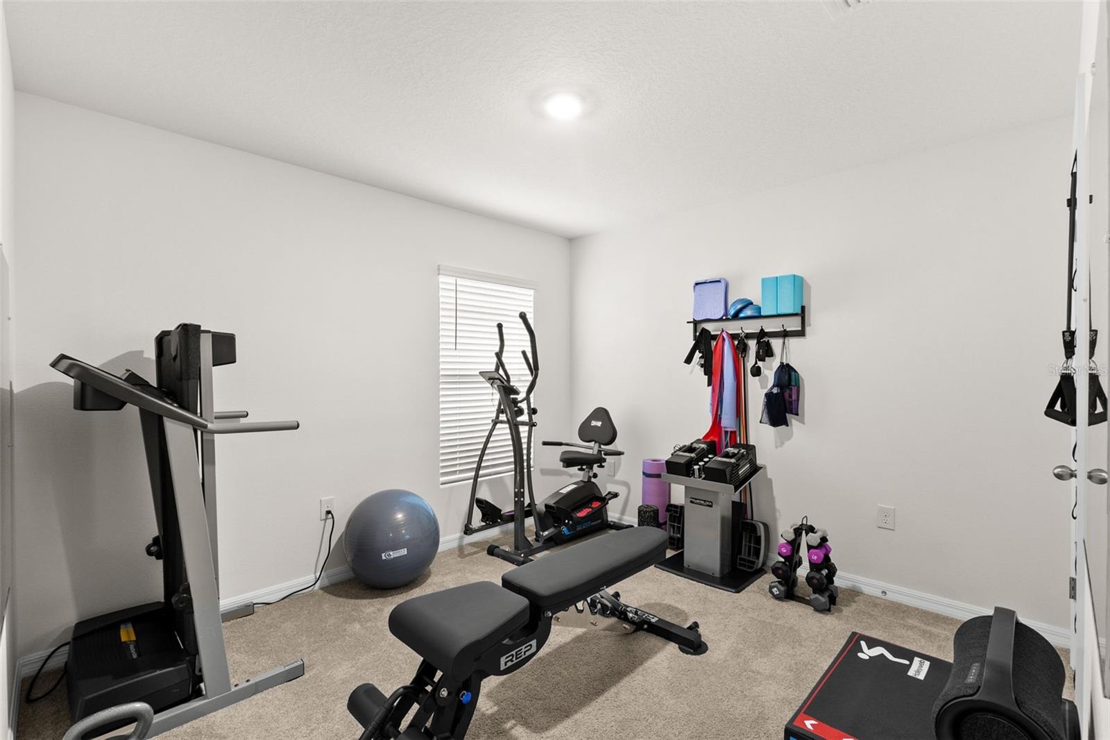 3rd bedroom used as a home gym