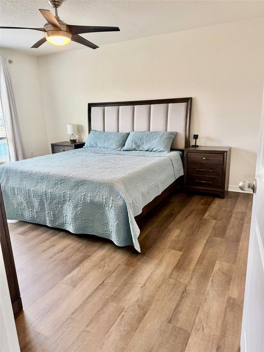 New LVP flooring mater Bedroom