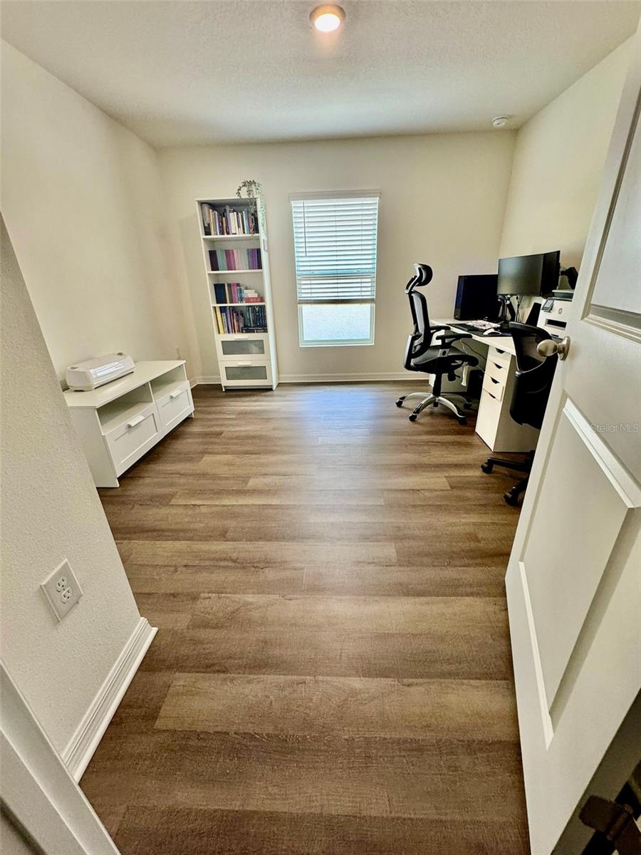 Second bedroom/office new LVP floors