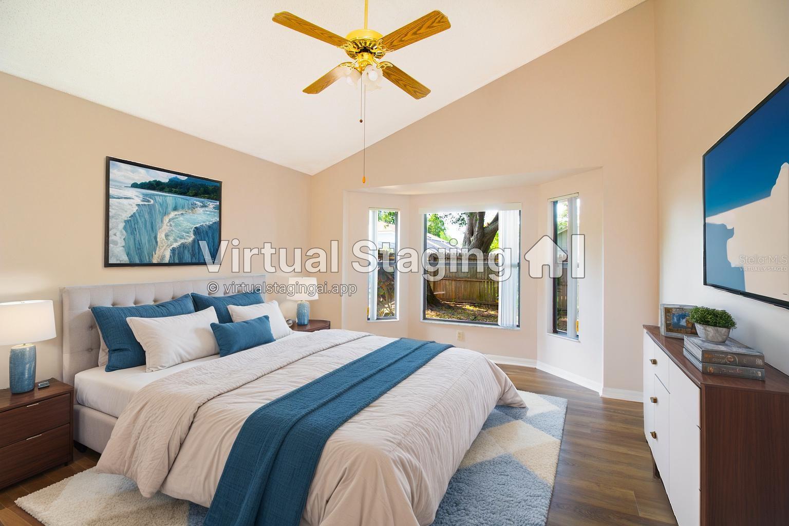 Virtually Staged - Master Bedroom