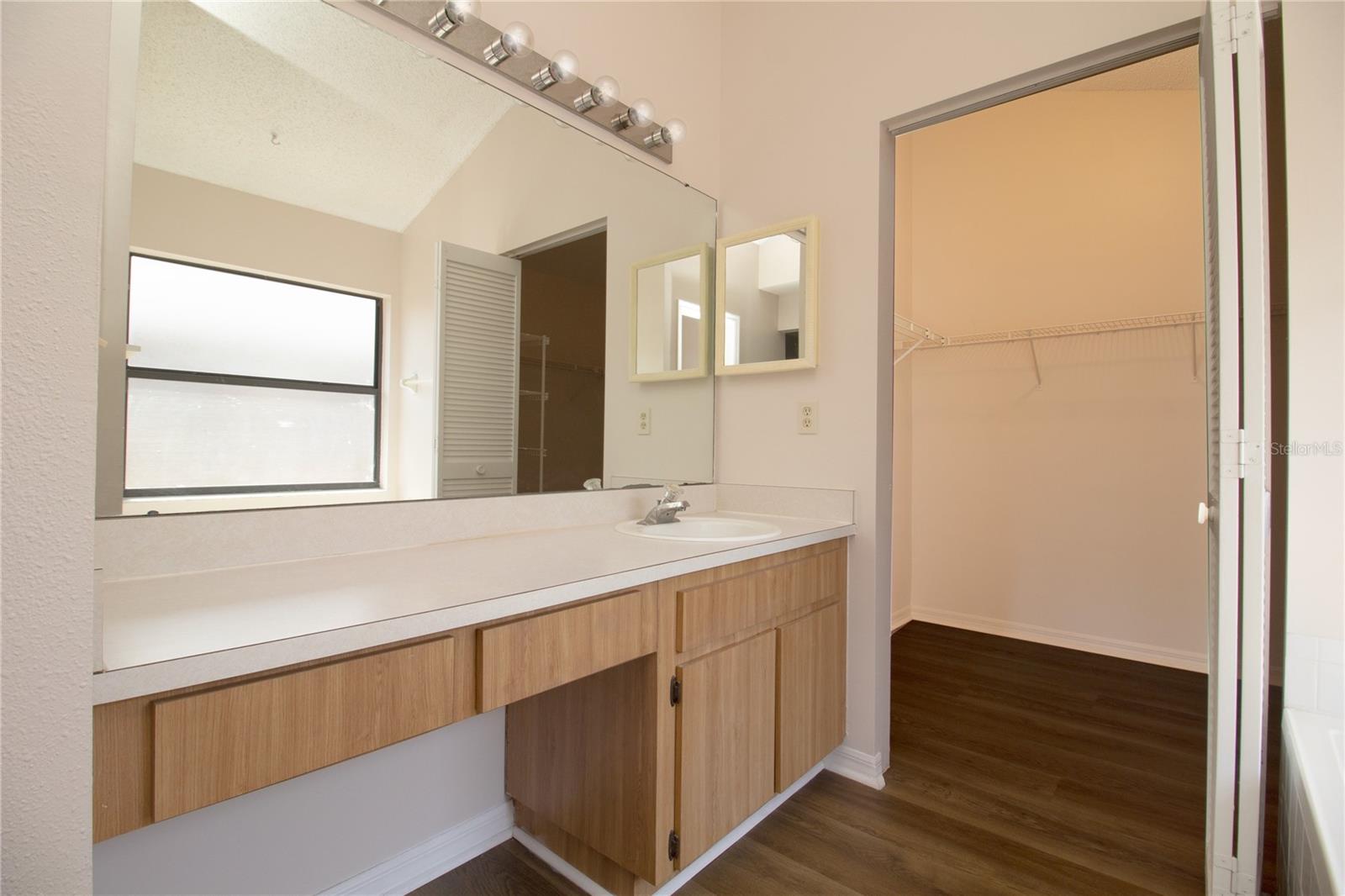 Master Bedroom Vanity and Walk In Closet