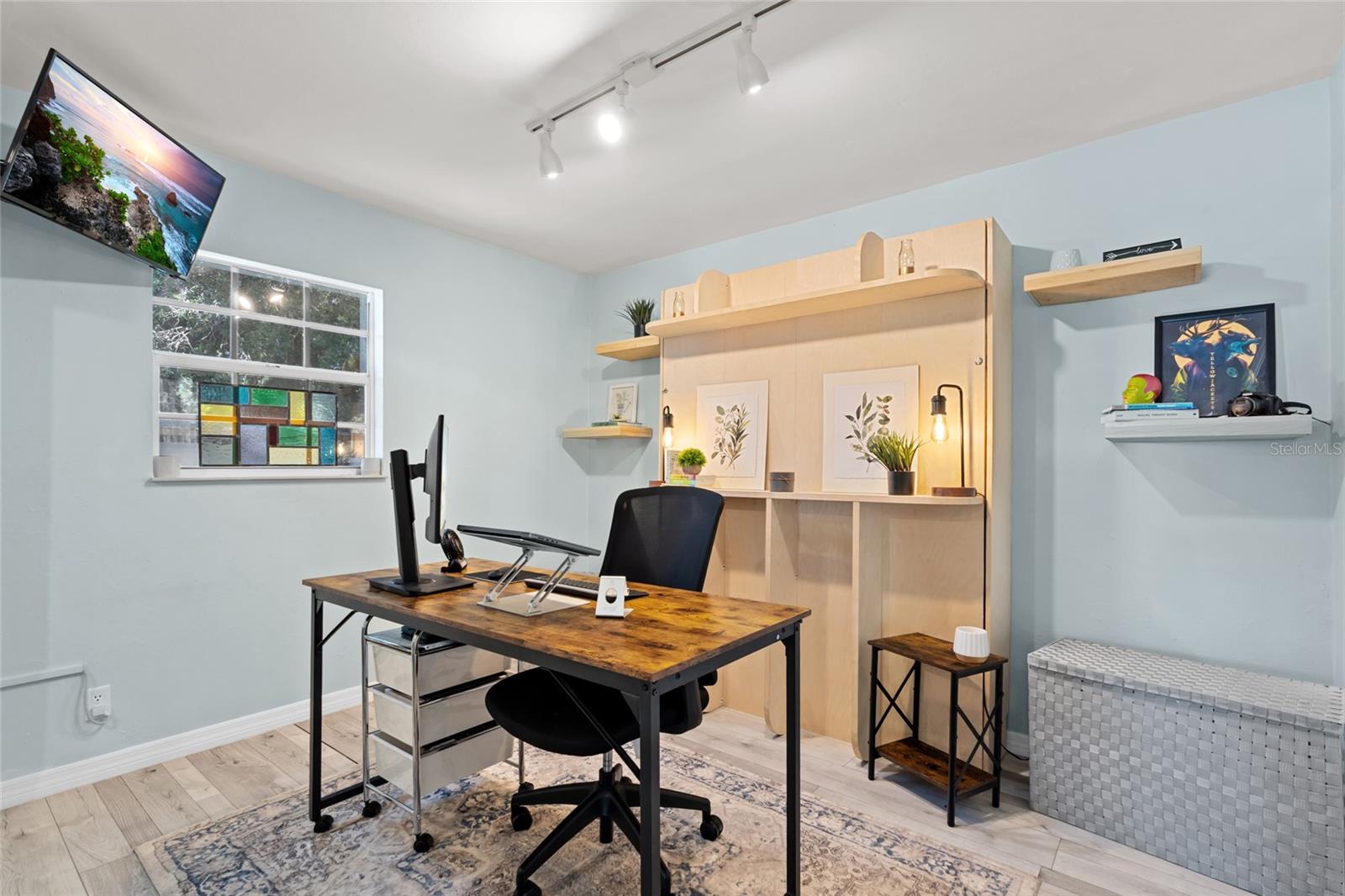 Guest Bedroom, used as office with Murphy Bed