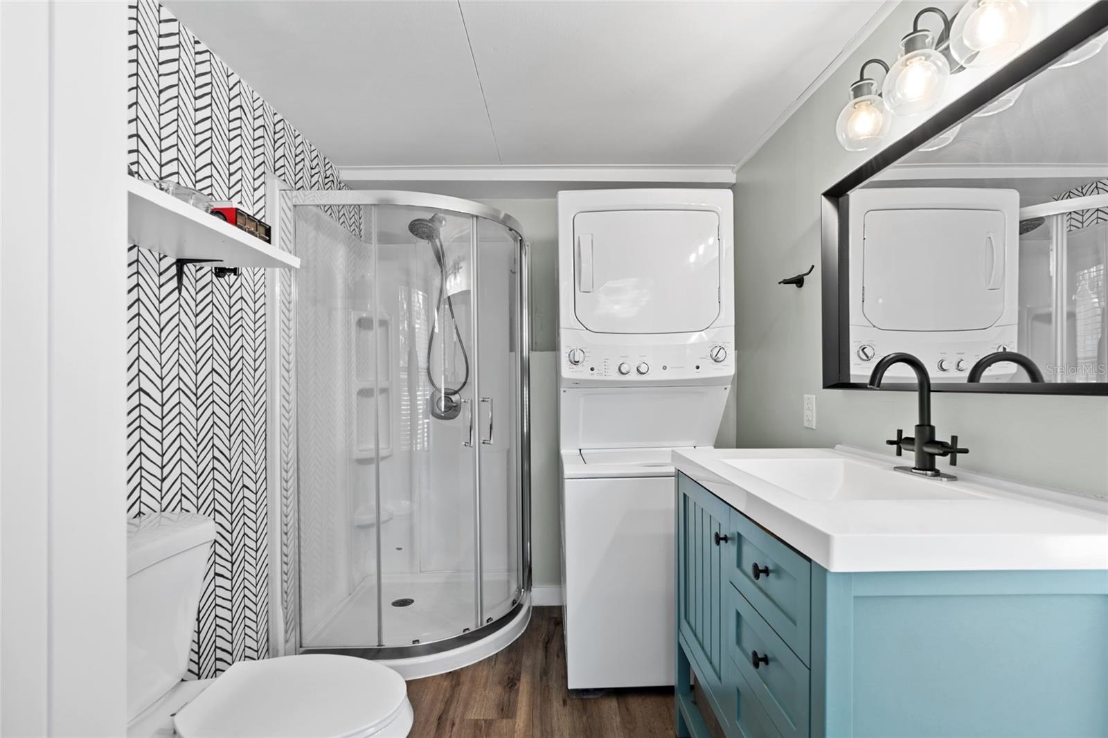 Master bedroom and laundry