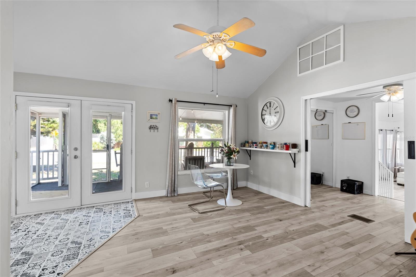 dining and kitchen, opens to screened in lanai