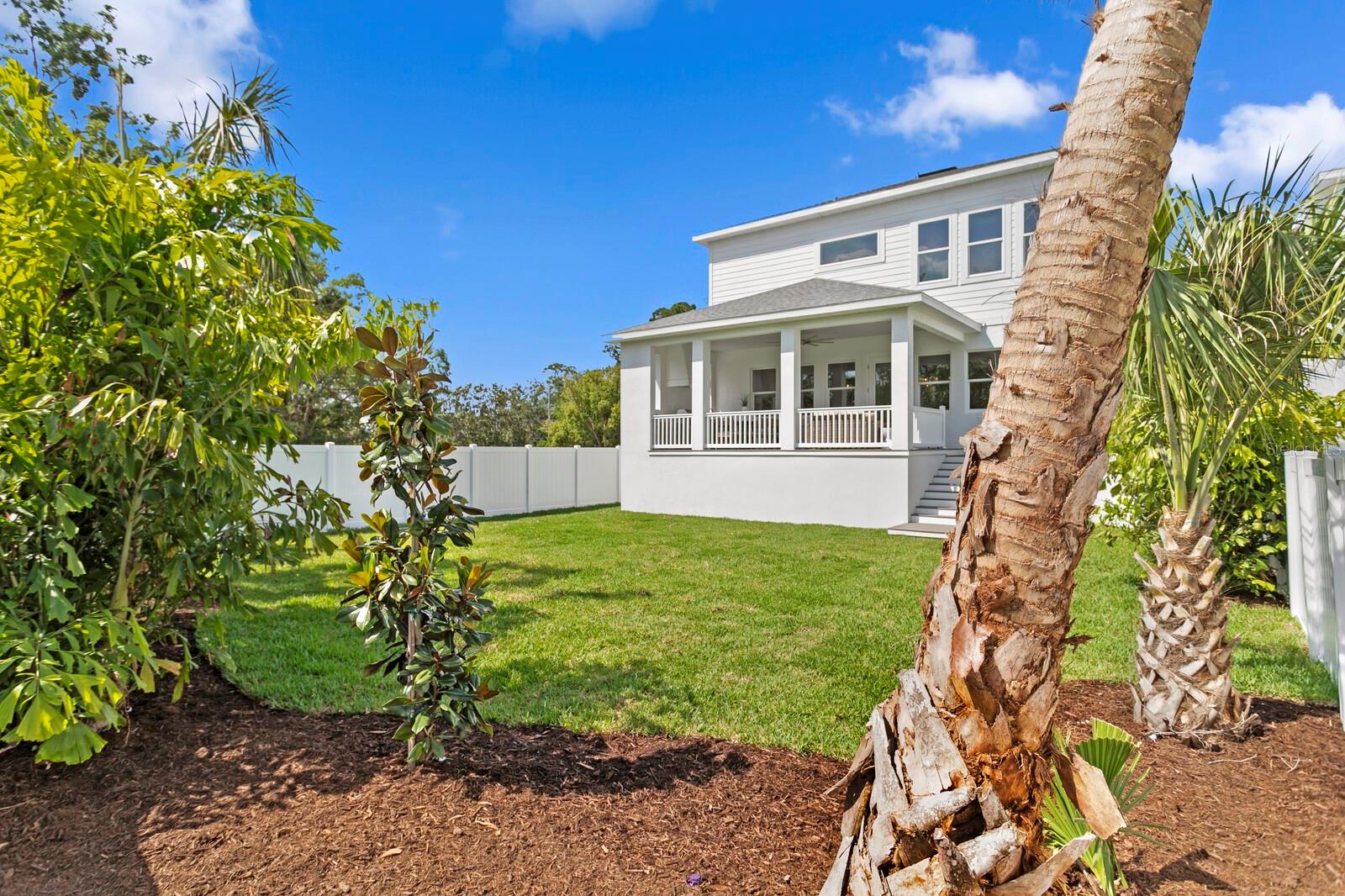 Front and backyard are equipped with a sprinkler system using reclaimed water
