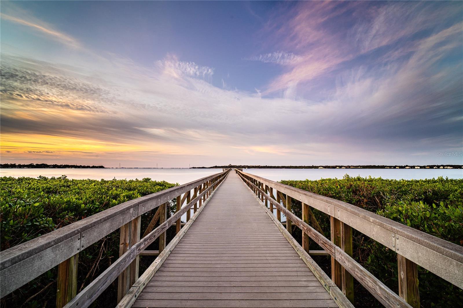 Oldsmar's famous fishing pier is located in RE Olds park and is a popular spot for evening walks