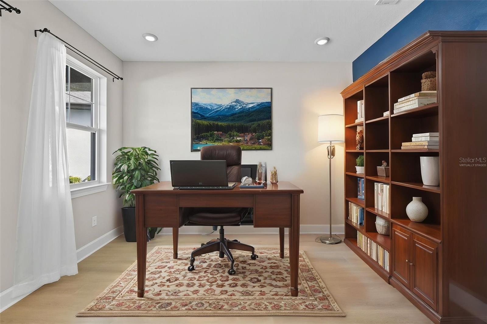 Virtually staged office