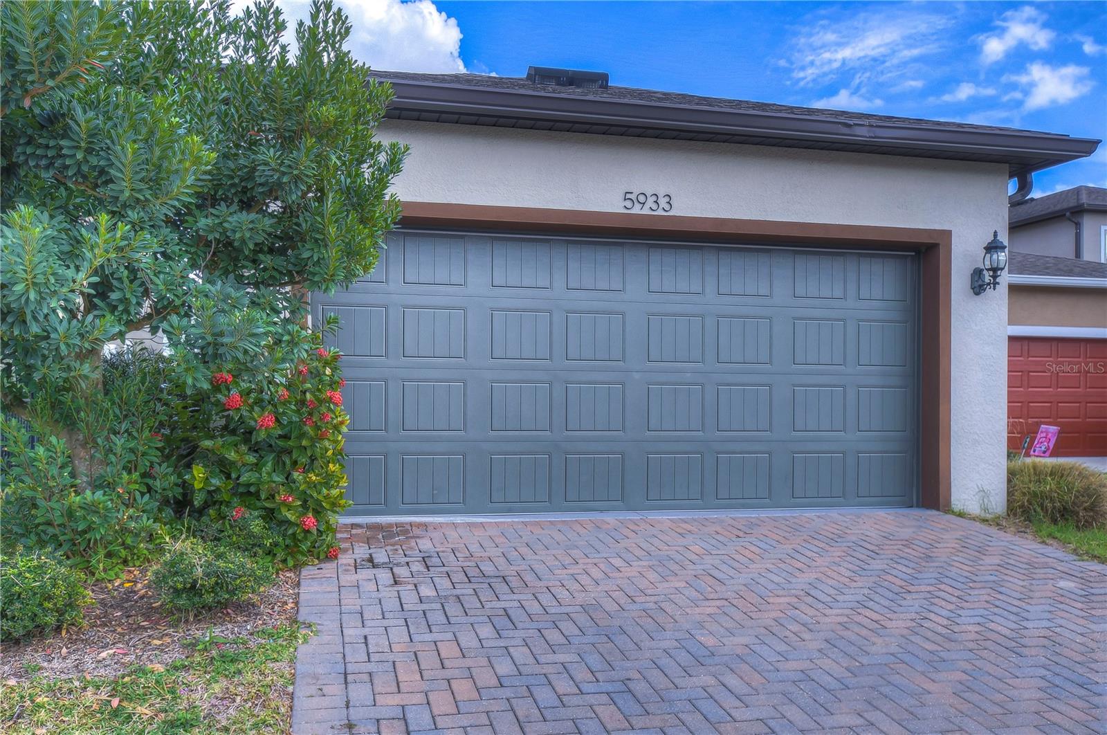 Detached Garage with courtyard