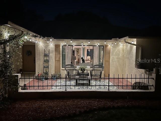 Front porch in the evening