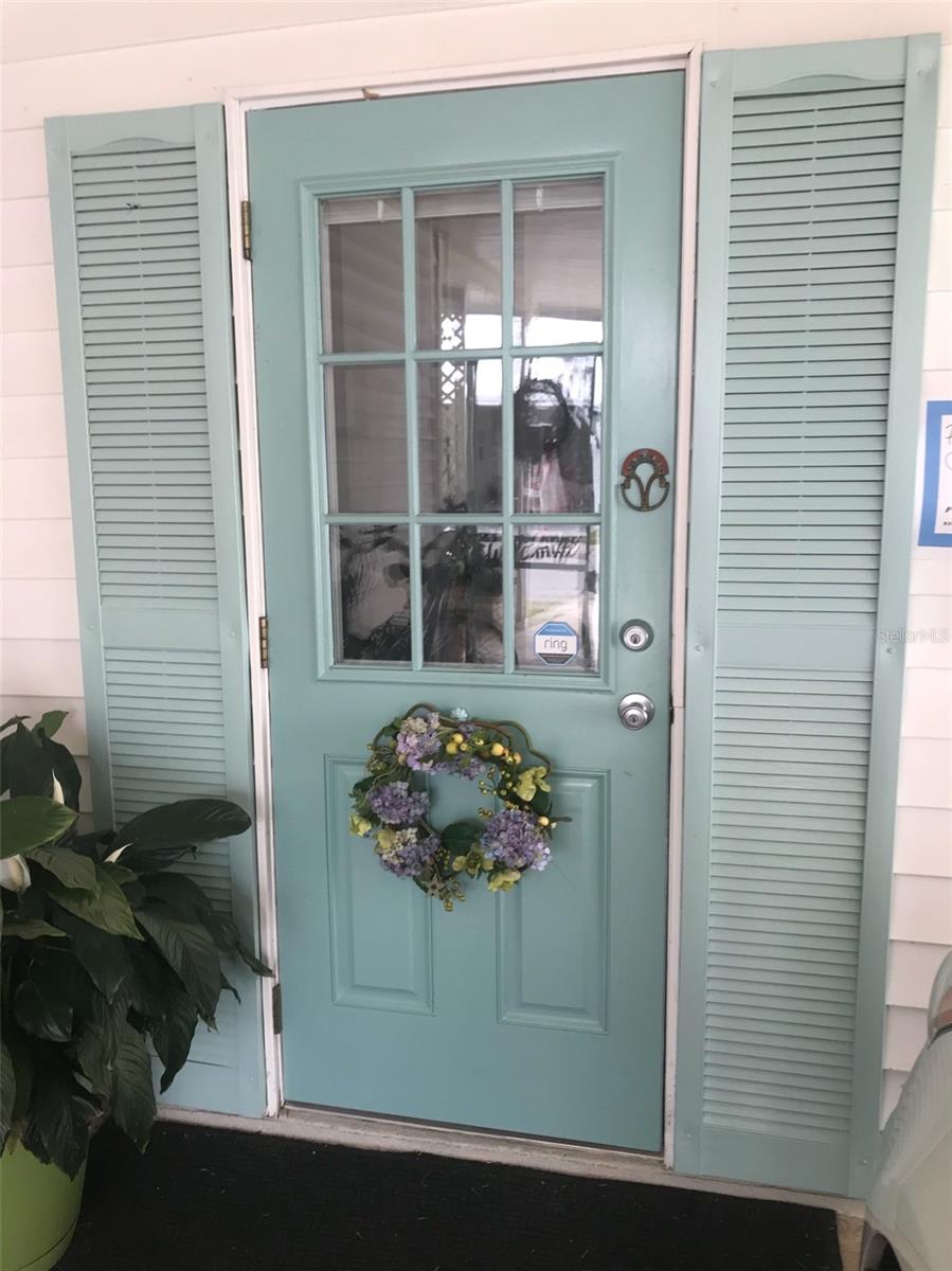 Door from carport.
