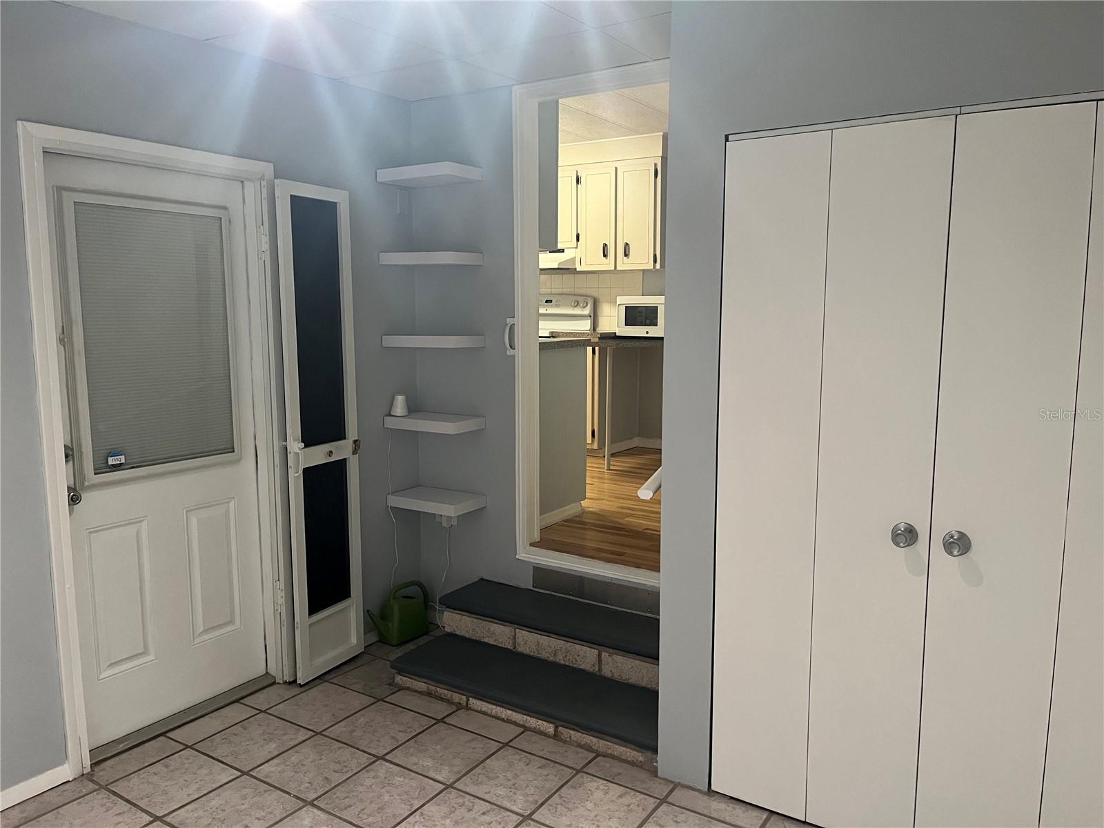Guest bedroom (flex-room) with built-in closet