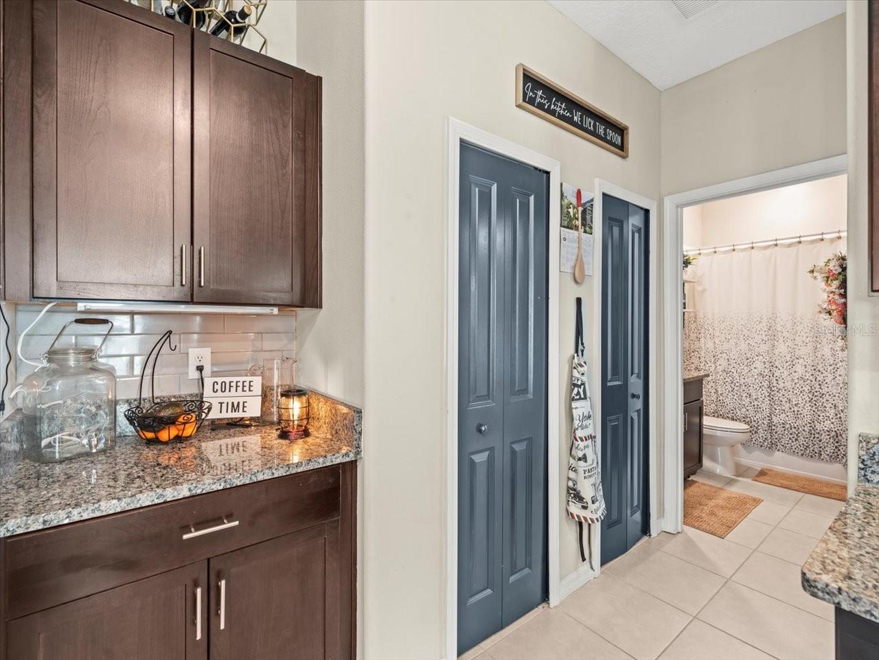 Double Pantries and a dry bar