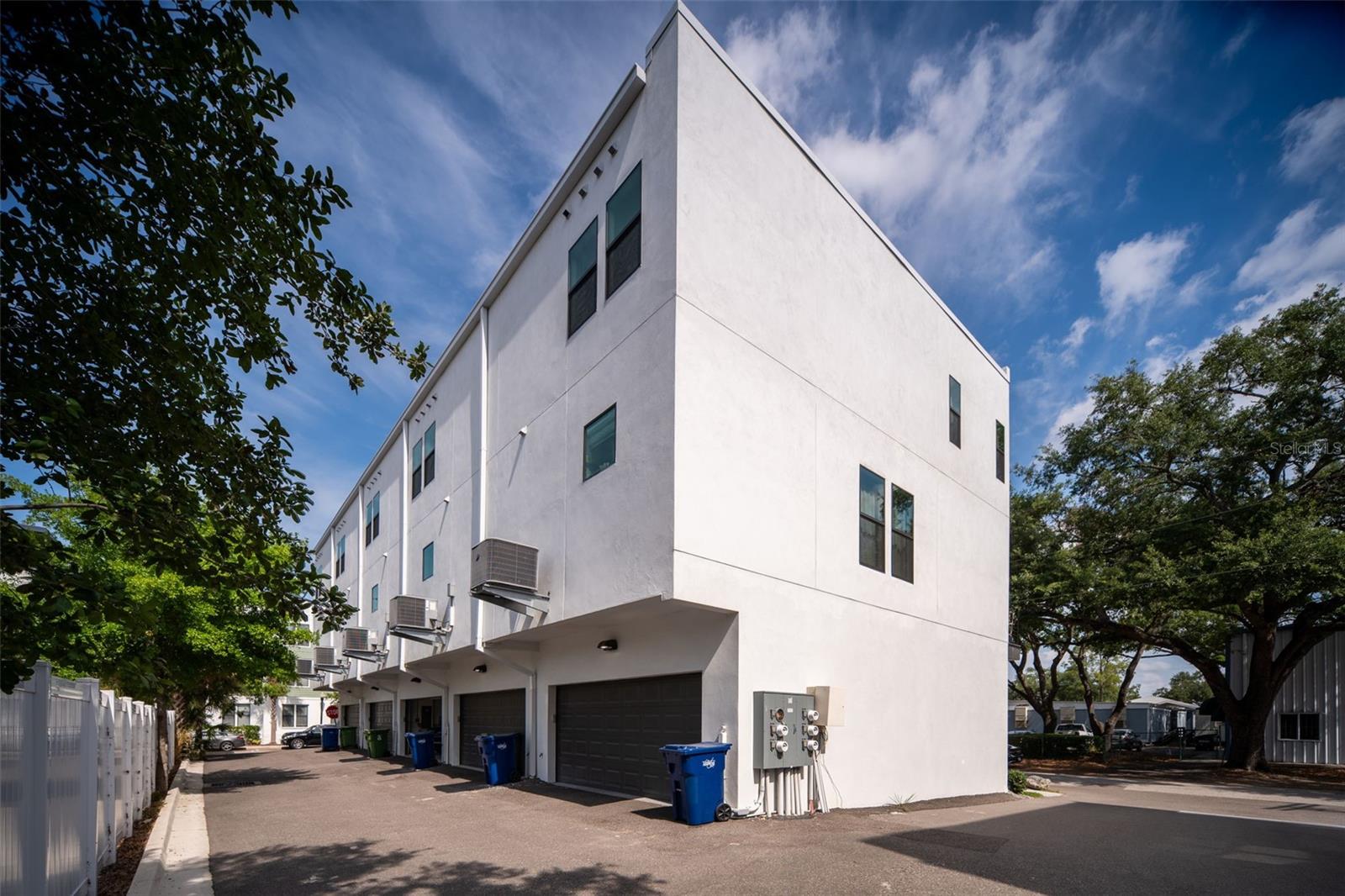 Rear of building