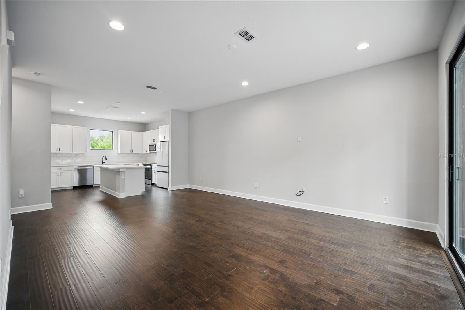 Expansive Living room - kitchen space