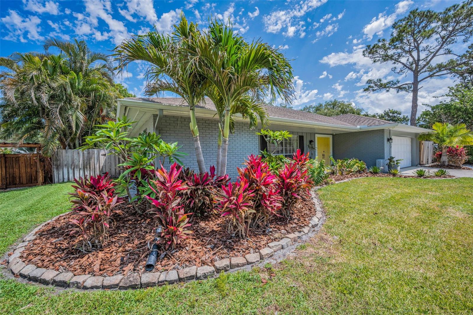 Tropical landscaping.