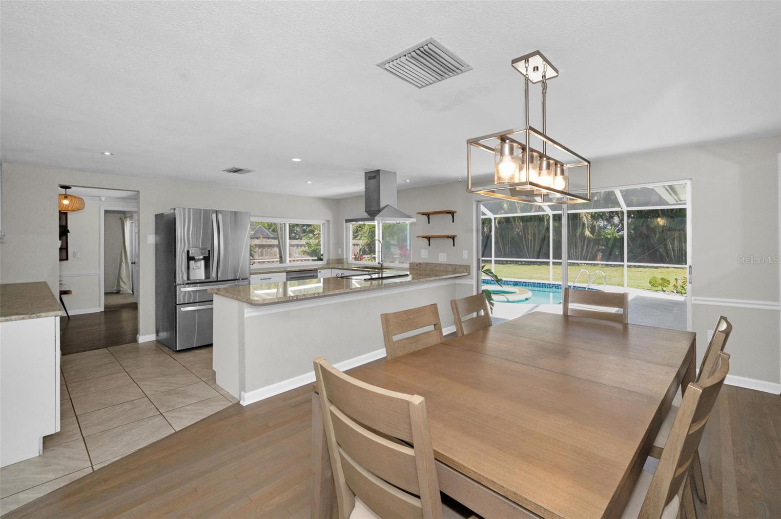 Family room or dining room. Your choice of how to use this space.