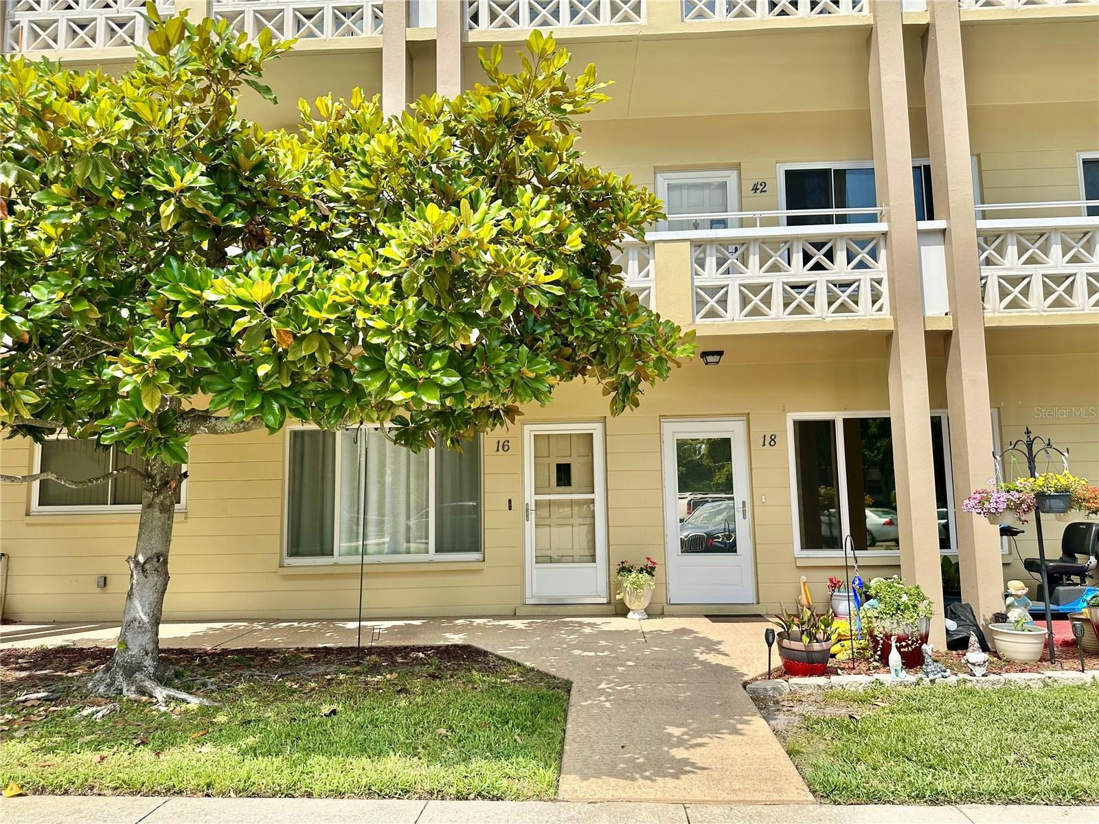 Front of the condo
